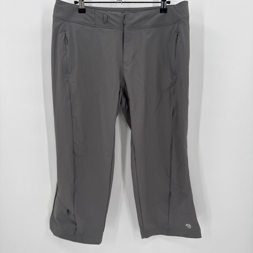 Mountain Hardwear Womens Gray Capri Hiking Pants Size 10 Gorpcore Outdoor
